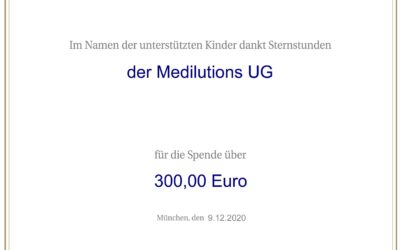 Kinder in Not – Medilutions Spendenaktion für die Sternstunden des Bayrischen Rundfunk​