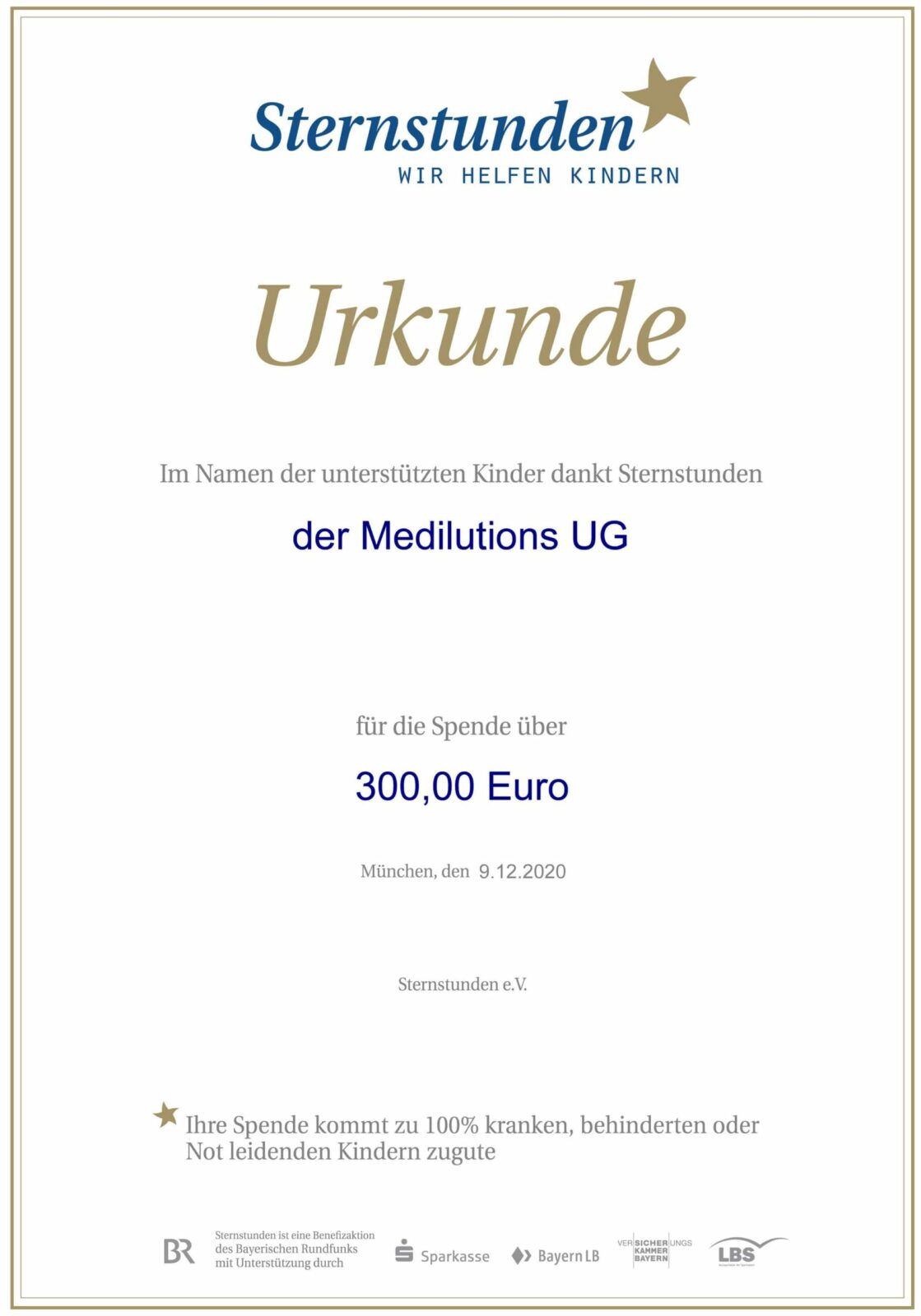 Stestu_Urkunde0119_3.indd Sternstunden Spende