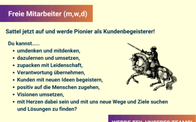 Mitarbeiter für die Betreuung unserer Kunden gesucht!