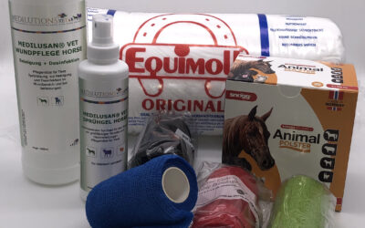 Medilutions Mauke Horse Care jetzt als Behandlungs-Set im Programm von Medilutions