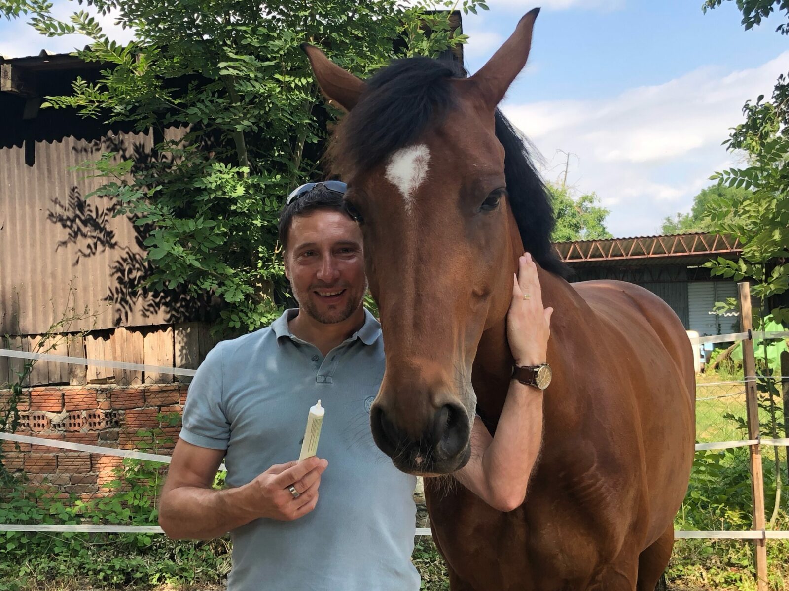 Medilutions on Tour im Burgenland Uli und Pferd
