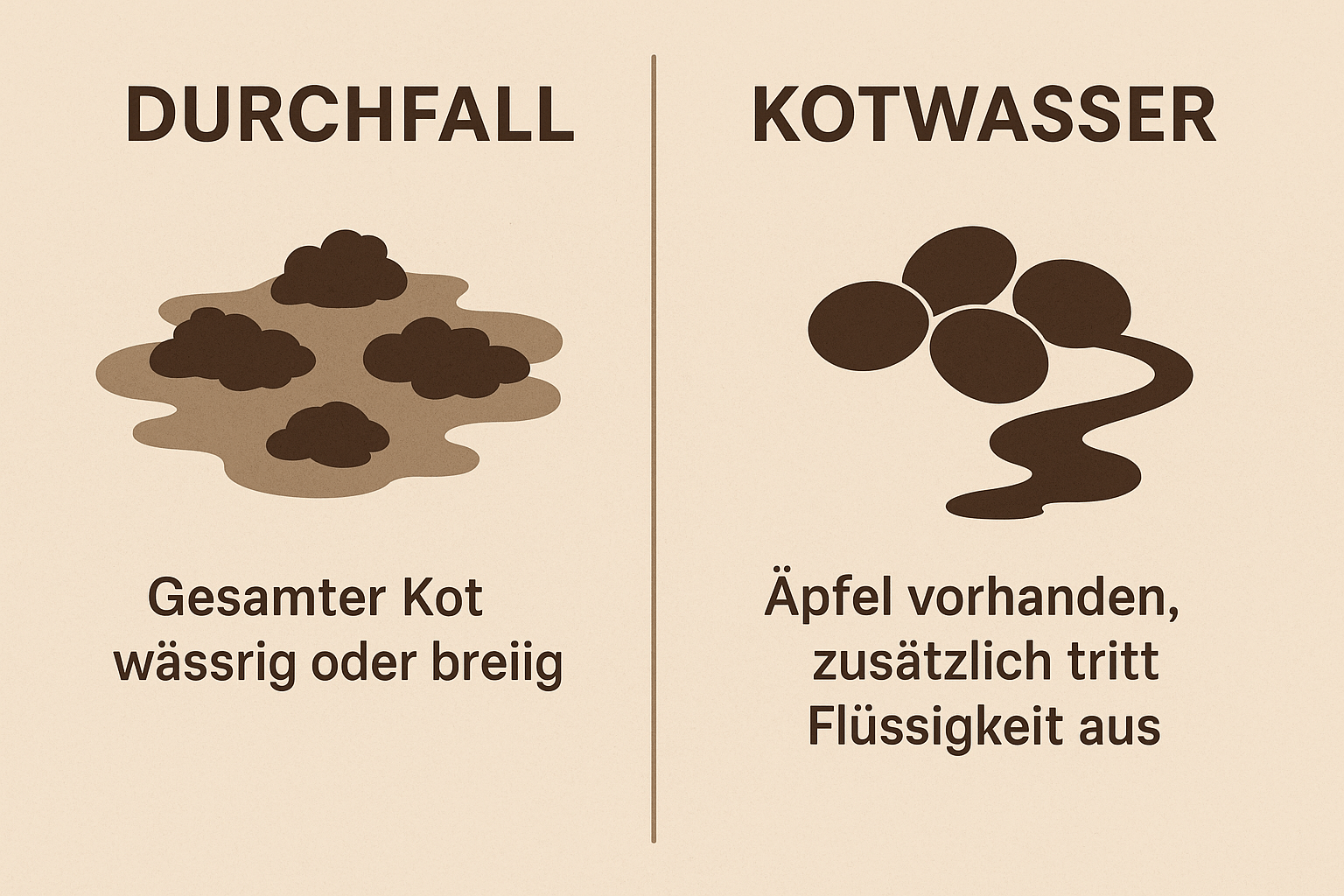 Kotwasser Durchfall Vergleich